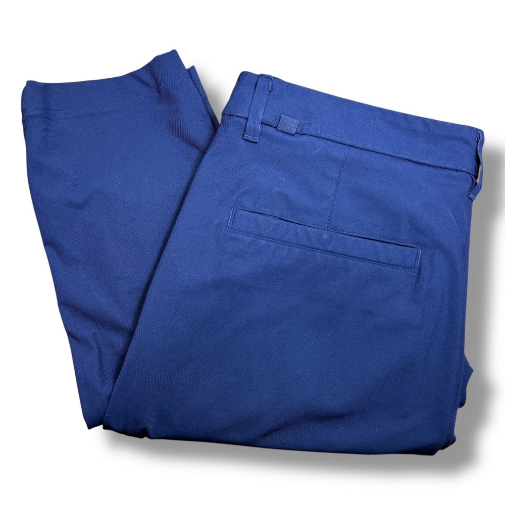 Lululemon Commission Pants Mens 32 Navy Warpstreme Slim Fit Golf 29.5 Inseam
